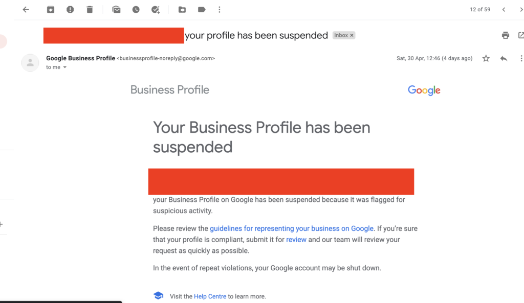 how to cancel my google business email