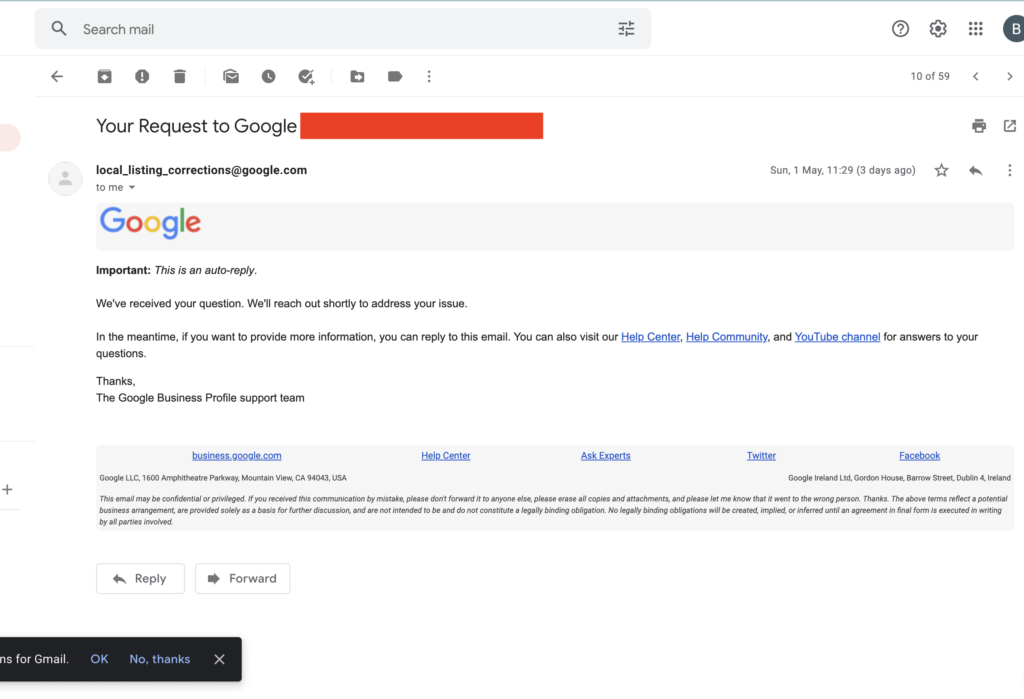 Google My Business Profile Suspension -2
