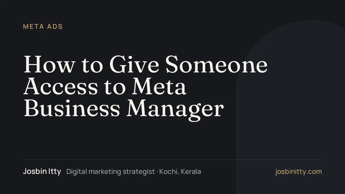 How to Give Someone Access to Meta Business Manager
