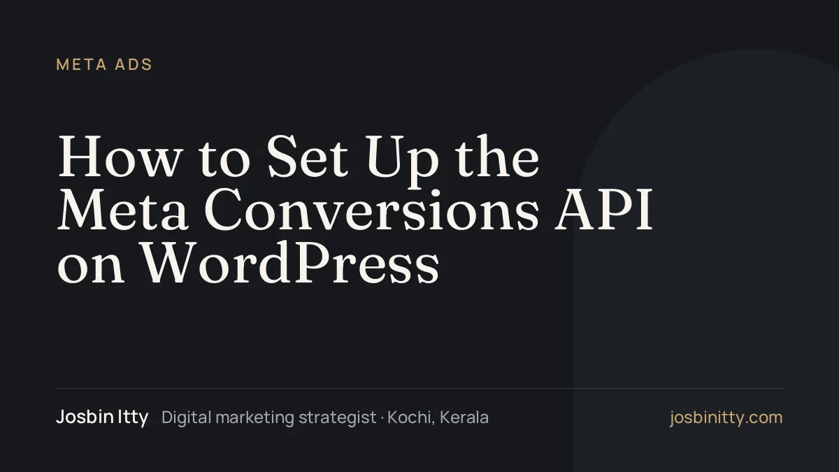 How to Set Up the Meta Conversions API on WordPress